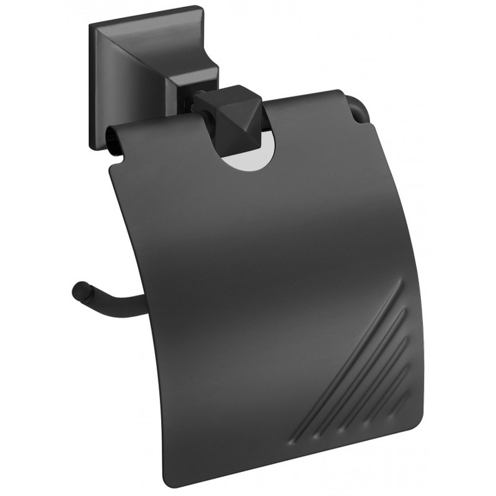Държач за тоалетна хартия, Mexen, 6344, Метал, Черен