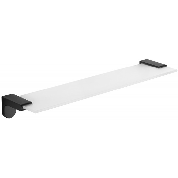 Рафт Окачен стъклен, Mexen, 4962, Стъкло, Метал, Черен