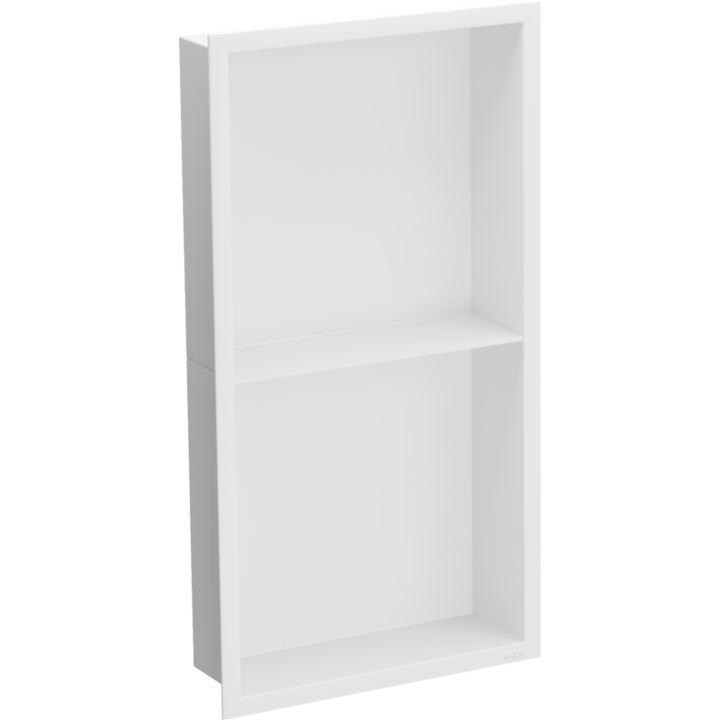 Beépített polc karimával és polccal, Mexen, 14874, Acél, Fehér