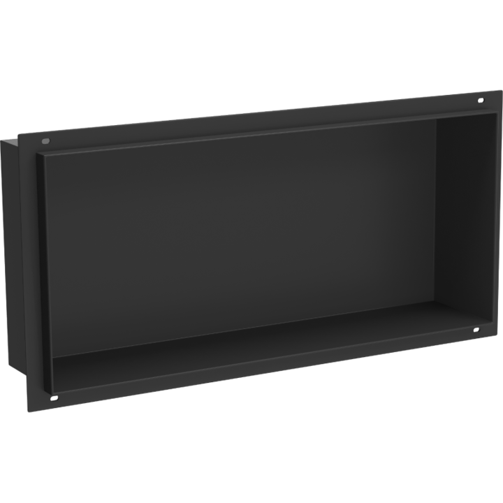 Рафт за вграждане без маскираща яка, Mexen, 14909, стомана, черен