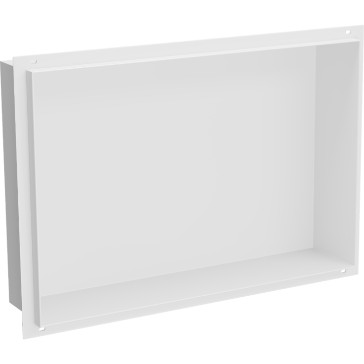 Beépített polc eltakaró gallér nélkül, Mexen, 14911, Acél, Fehér