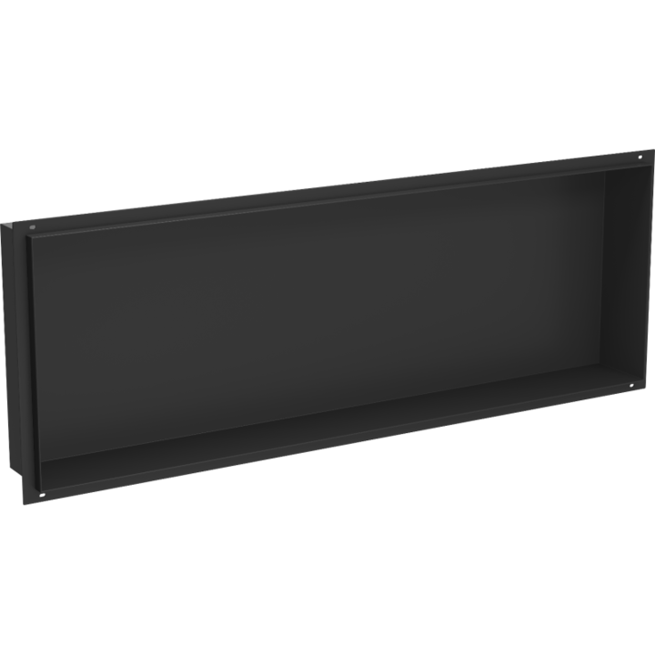 Beépített polc eltakaró gallér nélkül, Mexen, 14934, Acél, Fekete