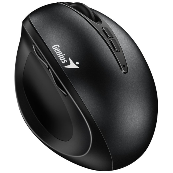 Mouse Genius, „Ergo 8300S”, PC sau NB, wireless, 2.4GHz, optic, 1600 dpi, butoane/scroll 7/1, USB-A, negru