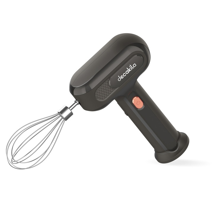 Mixer de mana fara fir Decakila, 25W, 3 viteze, DC 3.7V, 1.5Ah