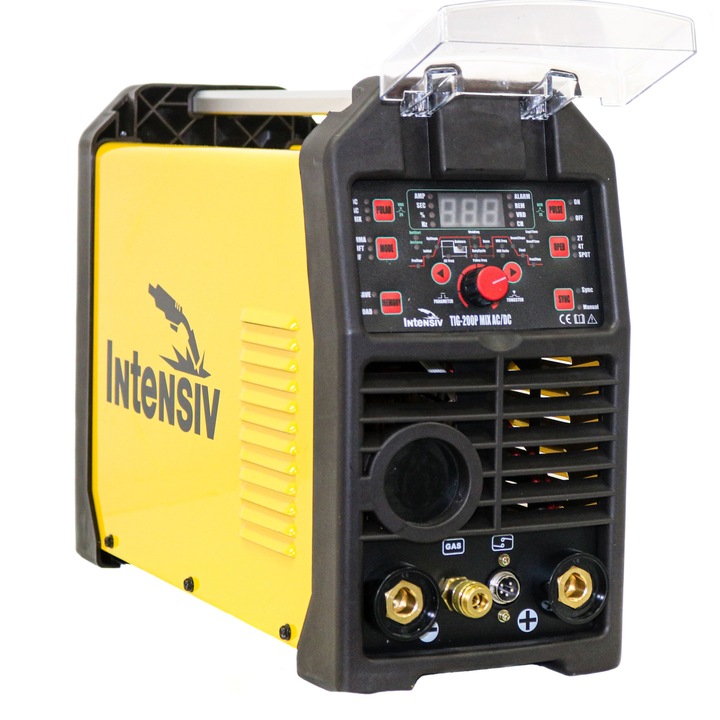 Invertor de sudura profesional Intensiv TIG 200P MIX AC/DC, TIG/MMA 200 PULSE, 200A, 230 V, 1.6-3.2 mm, accesorii sudura TIG