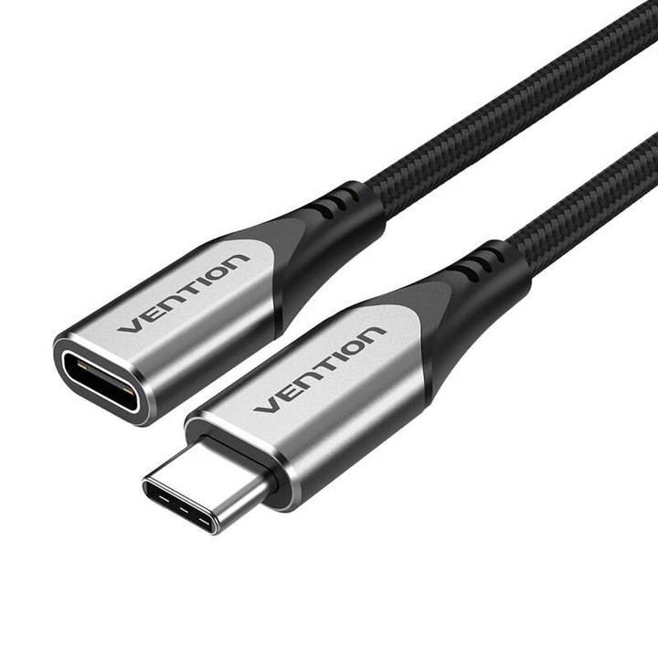Hosszabbító kábel Usb-c 3.1 Vention Tabhf 1m Pd 60w (szürke)