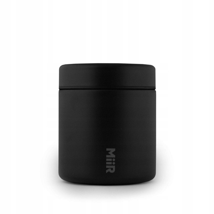 Caserola termica, MiiR, Inox, Izolatie dubla, 470ml, 101 x 127 mm, Negru