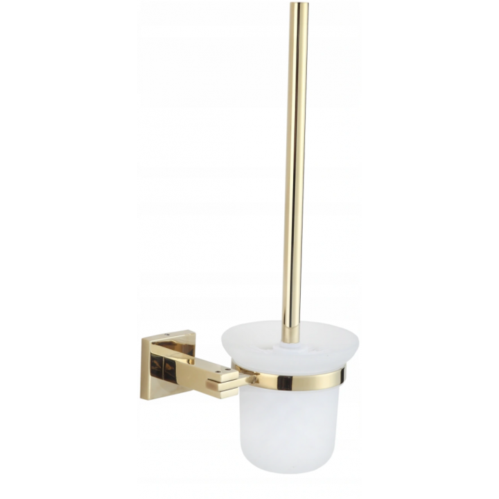 Perie de toaleta, Mexen, 942, Sticla, Metal, Auriu