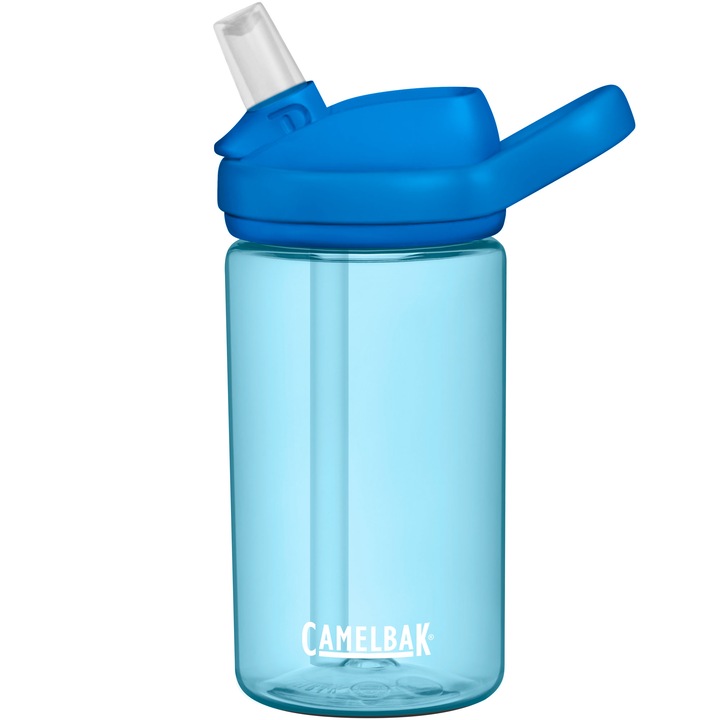 Bidon pentru copii CamelBak Eddy+ Kids, 400ml, Bite Valve, fara BPA, albastru, polipropilena