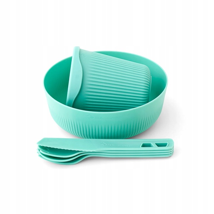 Sea To Summit kemping étkészlet, polipropilén, kék, 17,1x15,1x8,6 cm