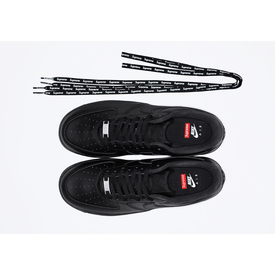 Pantofi Sport, Nike, Air Force 1 Low Supreme Black, Negru, 42 EU