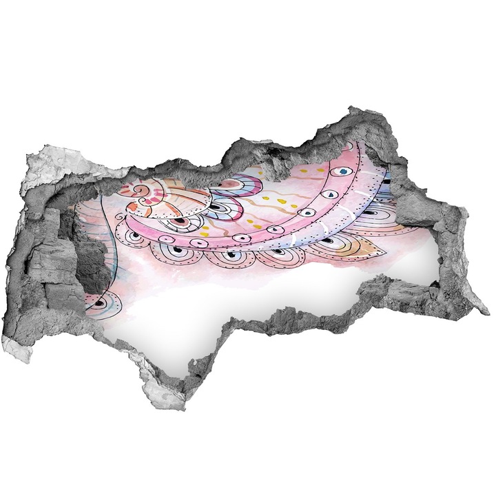 Autocolant decorativ. gaura in perete. Tulup. Model abstract. 115x88 cm. 010120080020000005972