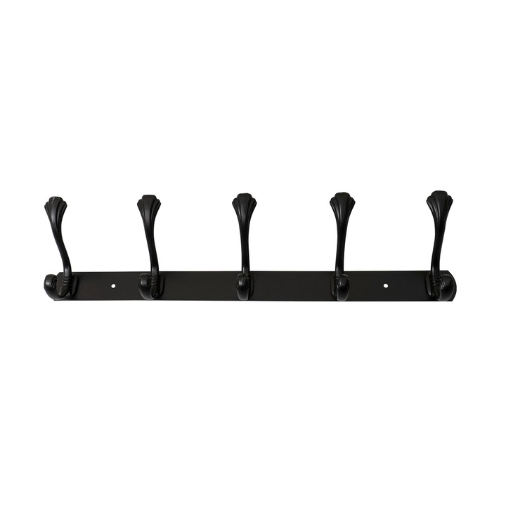 Cuier metalic cu 5 agatarori, lungime 44.5cm, negru Z-TOOLS / ZTS 8148