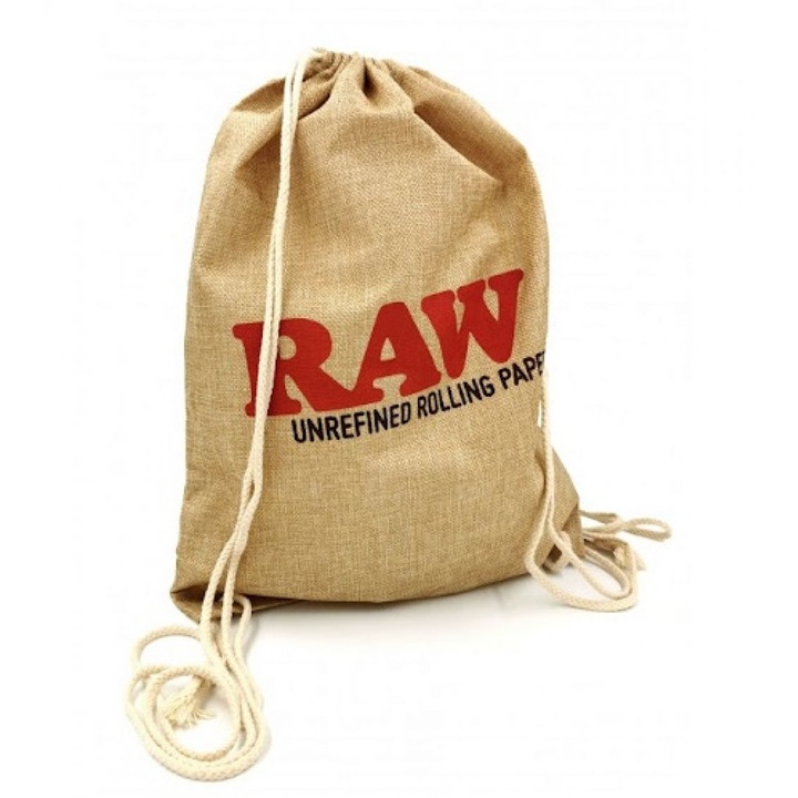 Бежова раница RAW (тип шнур), 33 х 45 см, унисекс