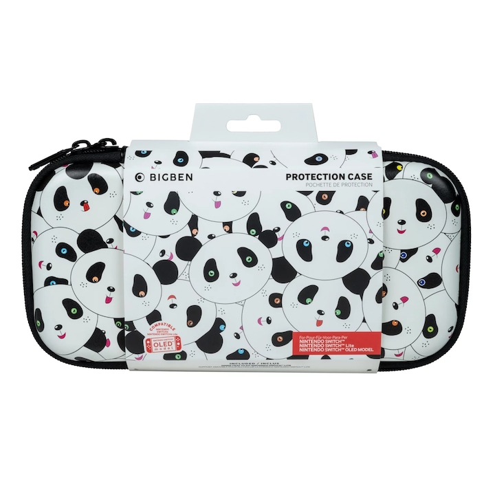 NACON nagy utazó keménytok Nintendo Switch/OLED/Lite-hoz, Panda