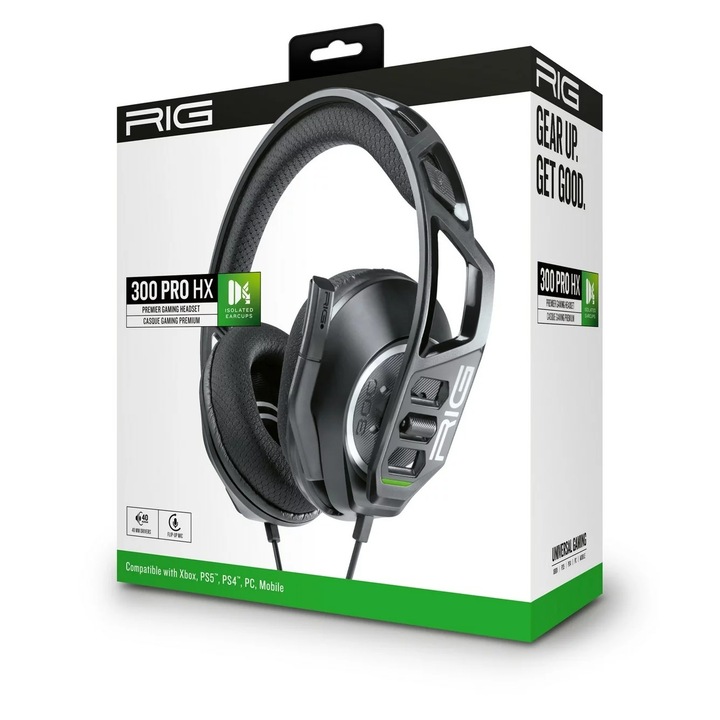 NACON RIG 300 PRO HX Gaming Headset Xbox, Fekete