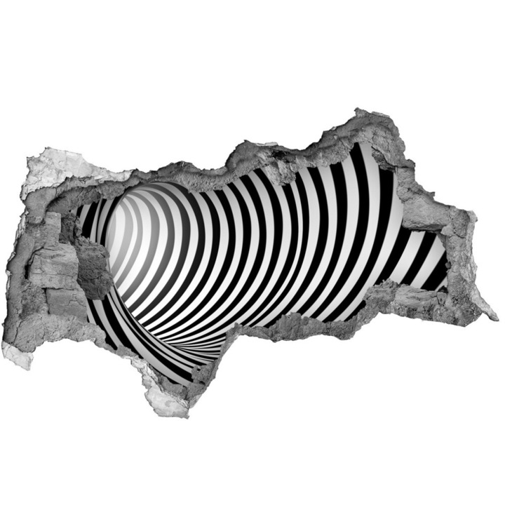 Autocolant decorativ. gaura in perete. Tulup. Tunel 3D. Multicolor. 150x115 cm. 010120080070000005925