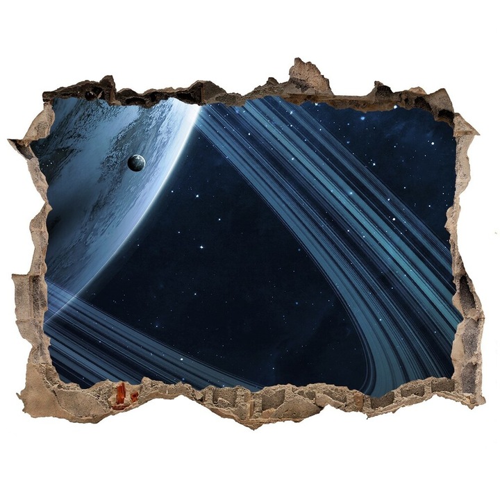 Autocolant decorativ. gaura in perete. Tulup. Planeta. Multicolor. 168x113 cm. 010120080080000008417