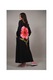 Rochie lunga cu buzunare dalie arnad talie unica negru