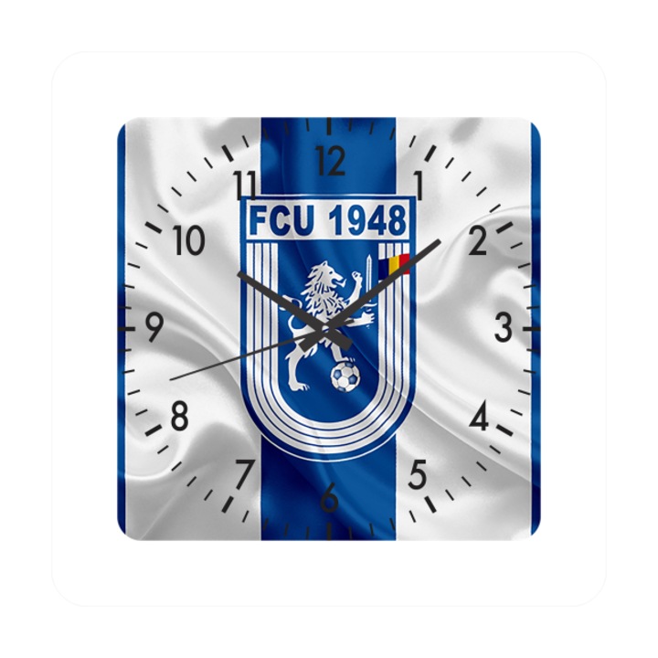 Стенен часовник FCU Craiova 1948, 30x30 см