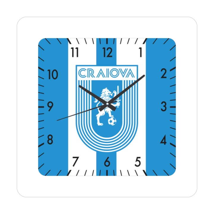 Стенен часовник CS U. Craiova, 40x40 см