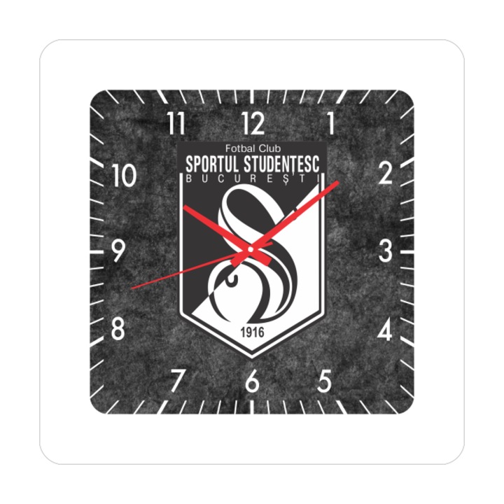 Стенен часовник FC Sportul Studentesc, 30x30 см