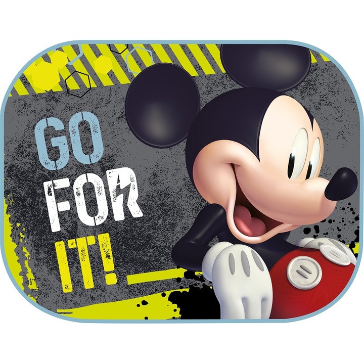 Странични детски сенници за кола 44х35см, Мики Мус, комплект 2 бр