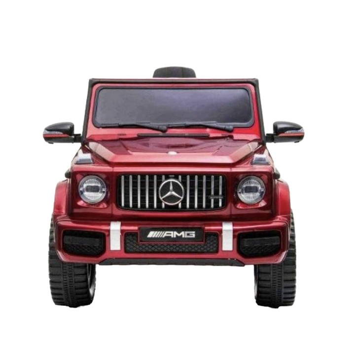 Mercedes AMG G63 elektromos autó, gyerekeknek, piros, 12V-os távirányítóval