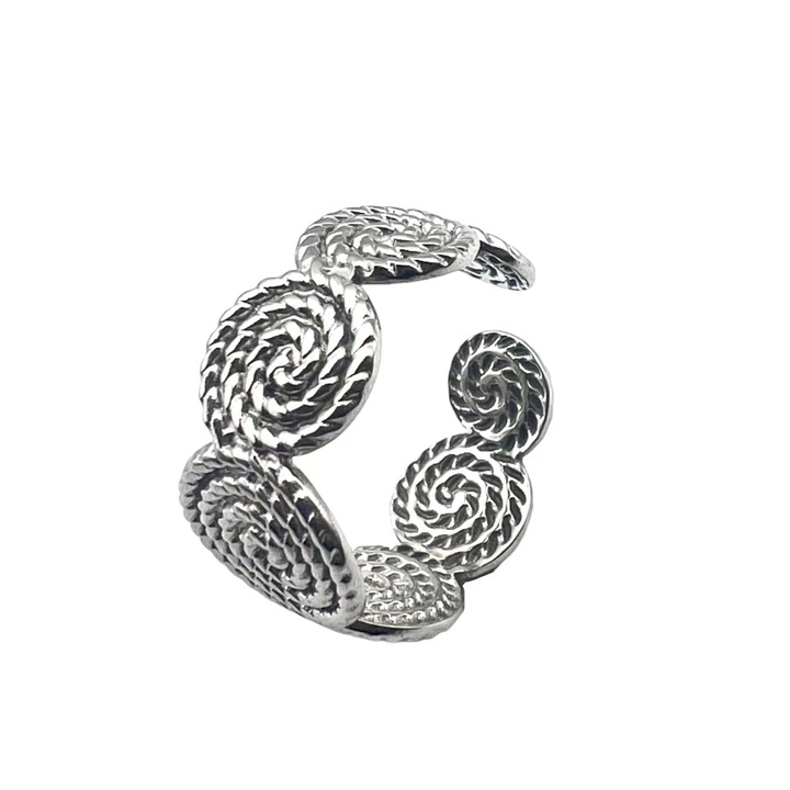 Inel Vibranza, aliaj metalic, argint