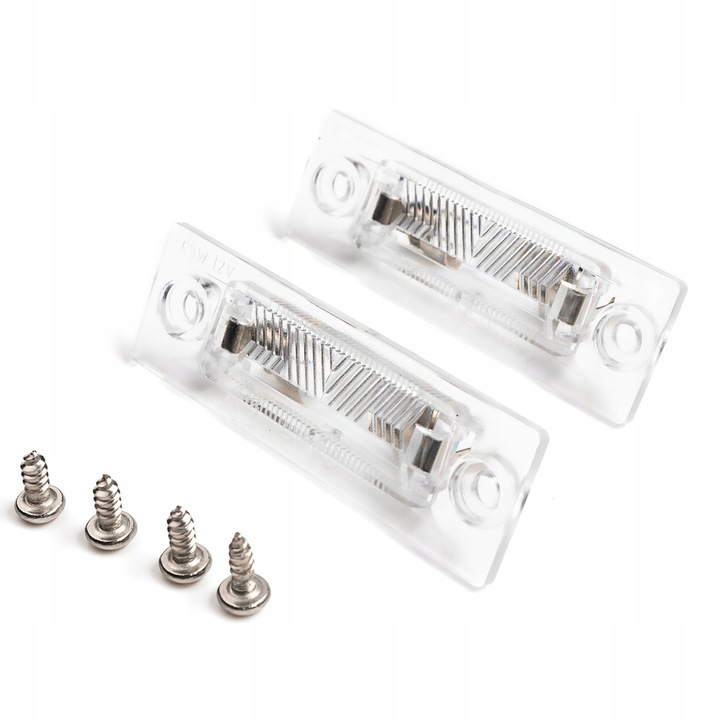 Set 2 Lampi Numar, Compatibile Cu Volkswagen Passat B5, Transporter T5, Cu Becuri, Plastic, Transparent