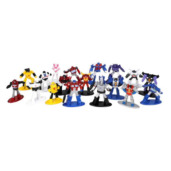 Set 18 figurine metalice Transformers 4cm - Jada