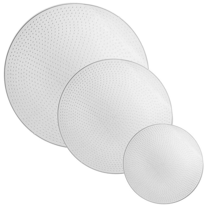 Set De Capace Din Silicon, Orion, 15 / 20 / 26 cm, Reutilizabile, Usor De Curatat, Flexibile, Materiale De Inalta Calitate, Materiale De Inalta Calitate, Transparent