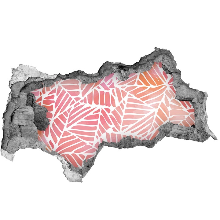 Autocolant decorativ. gaura in perete. Tulup. Fundal abstract. 115x88 cm. 010120080020000006148