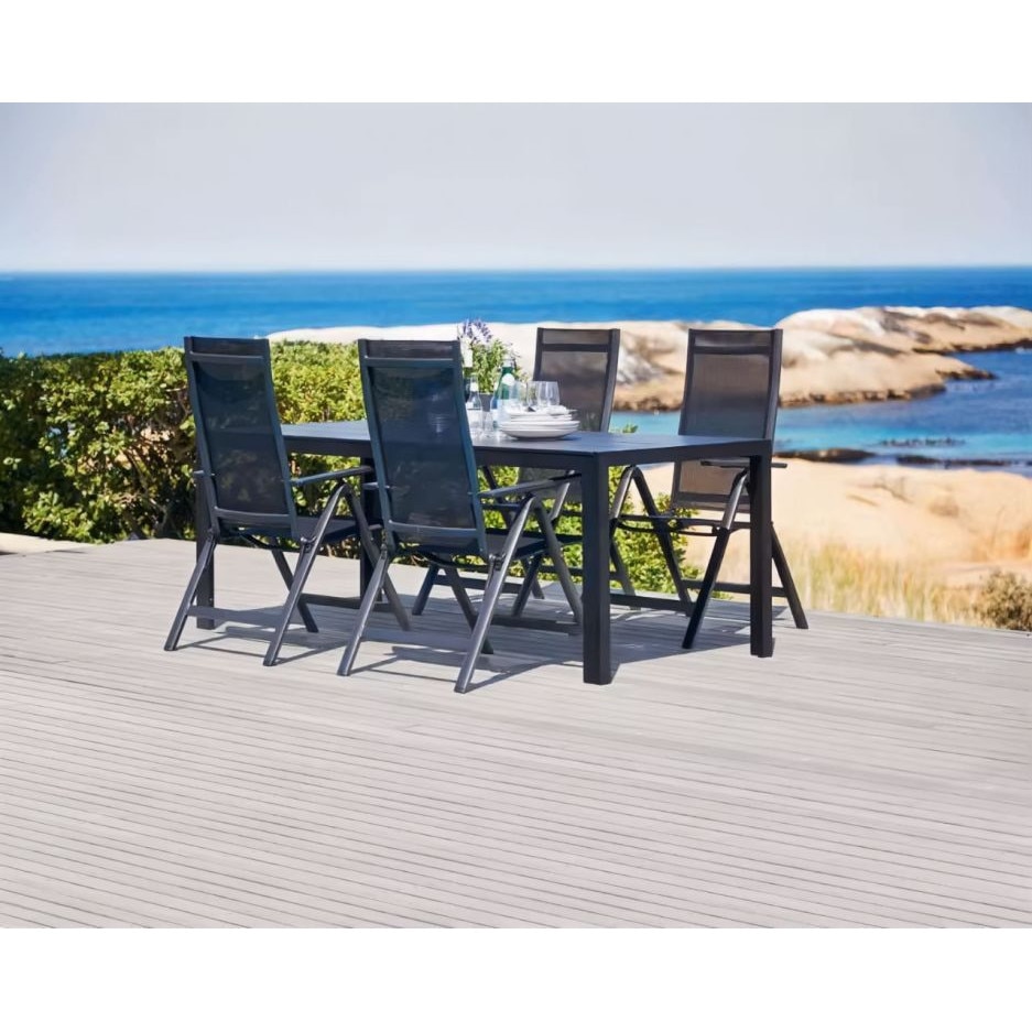 Set Mobilier 2 scaune confortabile de gradina pliabile din otel cu ...
