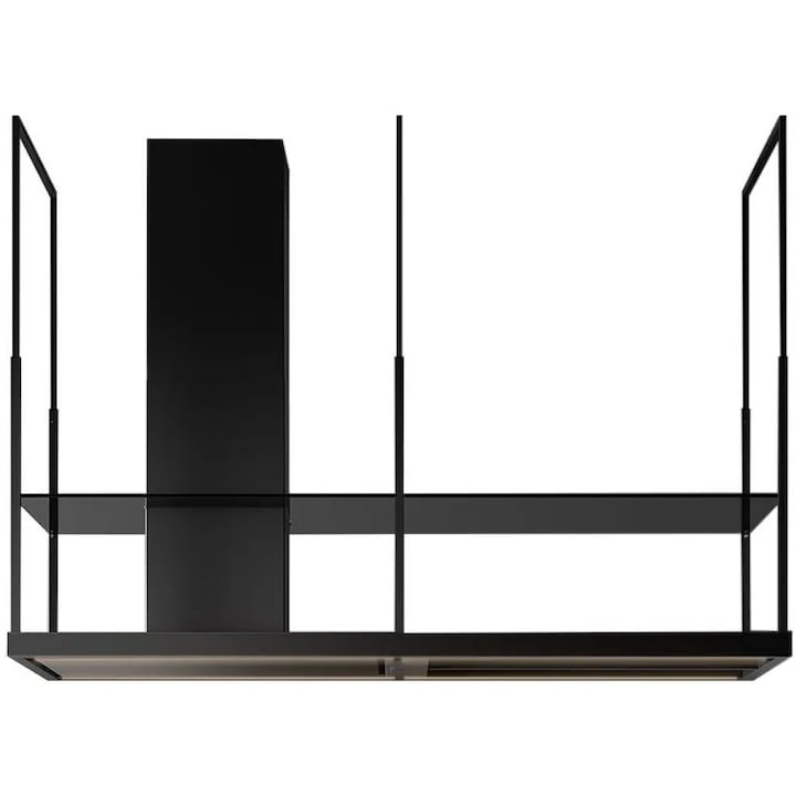 Hota insula FALMEC EUROPA L=175 cm, Motor 800 mc/h, Black, Aspiratie perimetrala, Dialogue system, Iluminare LED Dimabila