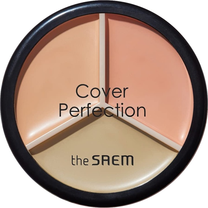 The Saem Cover Perfection Triple Pot Korrektor 01 Correct Beige 4g