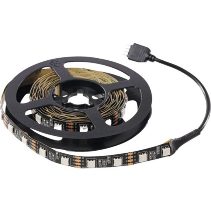 Banda Led Rgb Ql Lighting 2m 20w, Incl. Telecomanda & Controler
