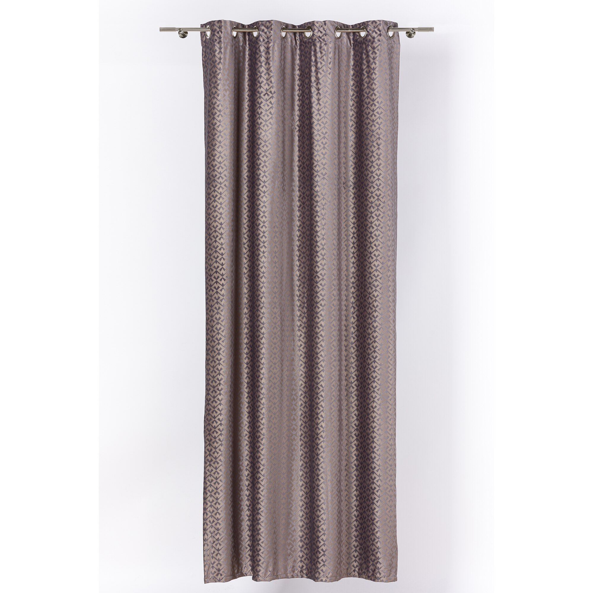 Draperie cu inele Mendola Interior Casal, 140 x 260 cm, 100% Poliester, gri