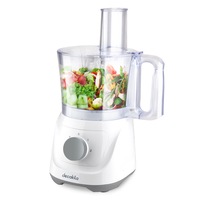Robot de bucatarie Decakila KEMG023W, 800 W, 6 in 1, functii maruntire, feliere, taiere, alb