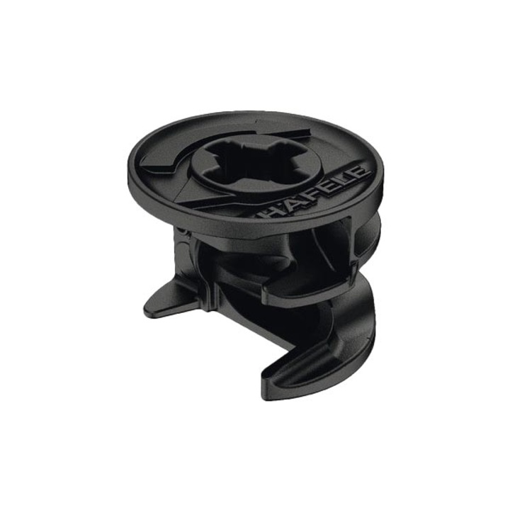 Cama, Minifix 15/19 pentru Pal, 19 mm, negru