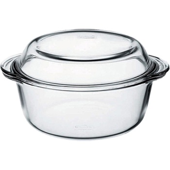 Vas termorezistent rotund Pasabahce Borcam, cu capac, 3.15 L Vas termorezistent rotund Pasabahce Borcam, cu capac, 3.15 L