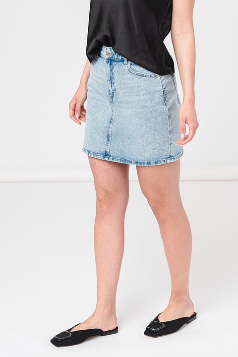 Vero Moda, Fusta mini din denim, Albastru deschis