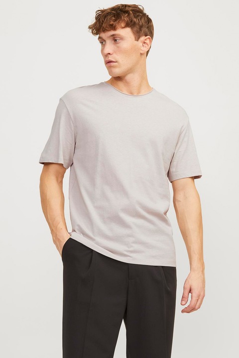 Jack & Jones, Lentartalmú póló ejtett ujjakkal, Világosszürke, S