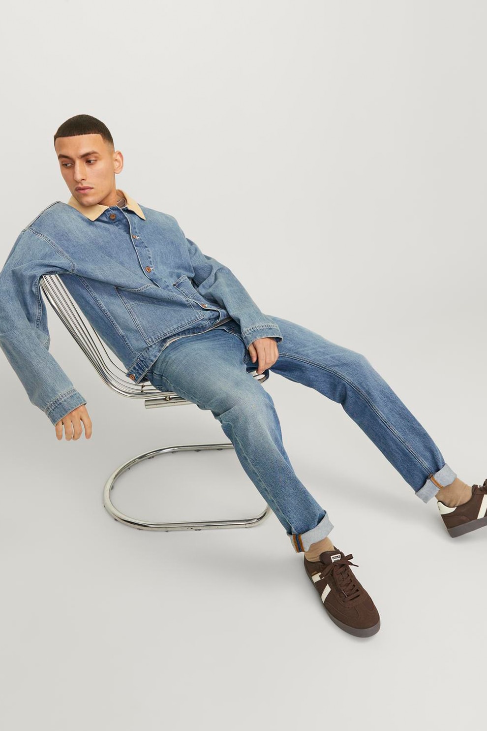 Jack & Jones, Blugi cu croiala dreapta, Albastru, W30-L32