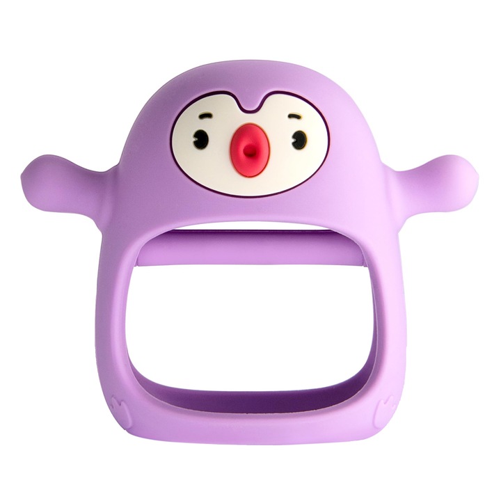 Penguin Buddy fogzási játék, szilikon, íny fájdalomcsillapító, 10cm