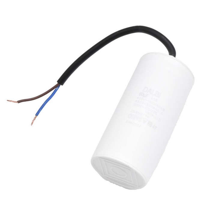 Motorindító Kondenzátor 450V - 60uf / Kábellel