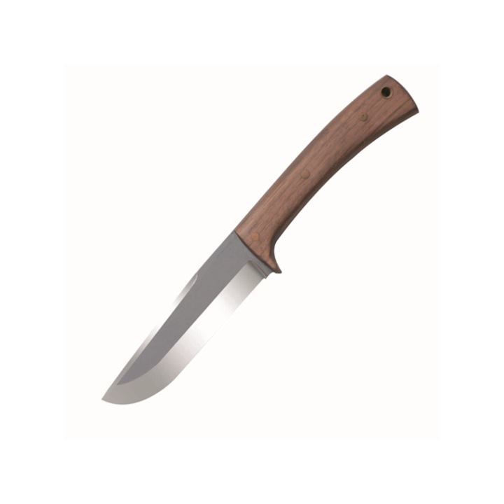 Cutit Condor Stratos, 1075 High Carbon Steel, lemn de nuc, 12,7cm x 26,7cm, cu teaca din piele