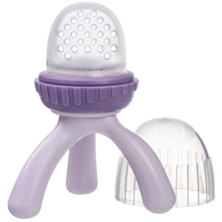 B.BOX играчка за хранене с гризалки, силиконова, ергономична, лилава