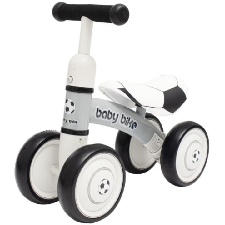 Baby Mix futóbicikli Baby Bike Fekete-fehér foci