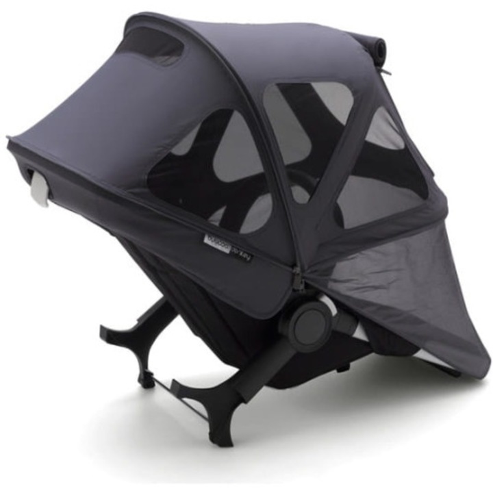 Parasolar pentru carucior, Bugaboo, Donkey 2, Protectie UPF 50+, Negru